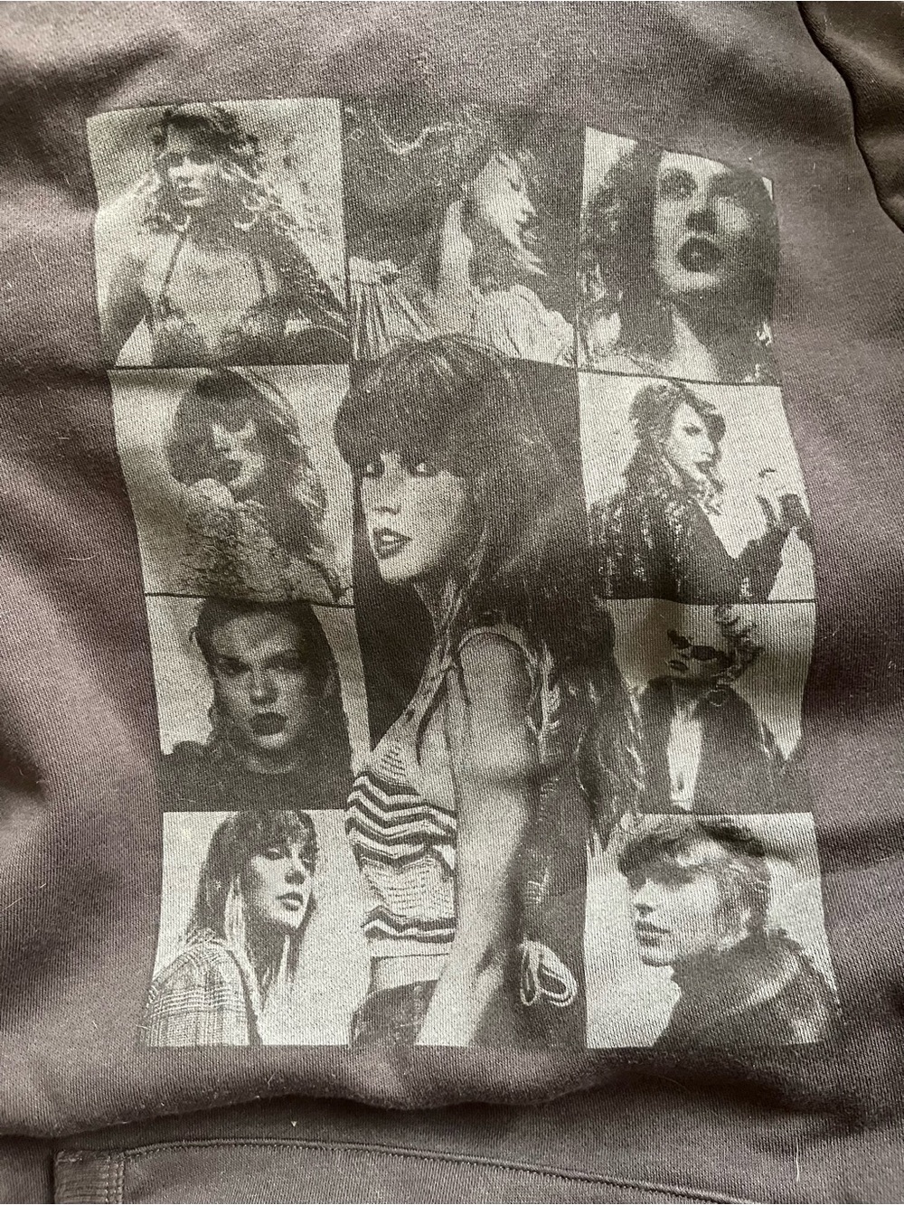 Taylor Swift Gray/Black Graphic Pullover Sweatshirt - Picture 2 of 7